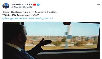 ÇAKIR’IN “BİZİM BİR MESELEMİZ VAR” PAYLAŞIMI DİKKAT ÇEKTİ!