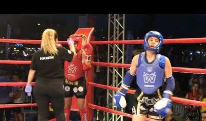 Alanya'da Muaythai maçları yapıldı