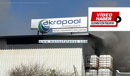 Alanya Konaklı’da Kimyasal Depo Yangını: İtfaiye Zamanında Yetişti