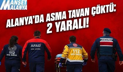 Kargıcak’ta Korku Dolu Anlar: Asma Tavan Çöktü, 2 Kişi Yaralandı