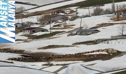 ALANYA’DA MAYIS SÜRPRİZİ: YAYLA BEYAZA BÜRÜNDÜ