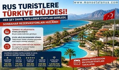 Türkiye Tatilinde Fiyat Sürprizi: Ruslar Sonbahar İçin Rezervasyona Koşuyor