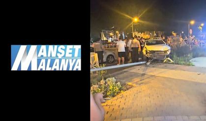 Alanya’da Facianın Eşiğinden Dönüldü! Otomobil Çocuk Parkına Daldı