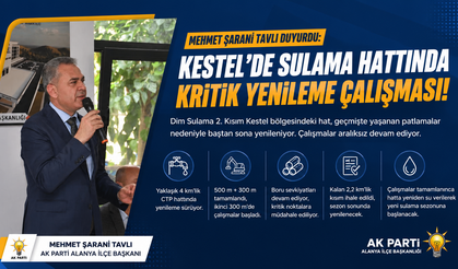 AK Parti’den Dim Sulama Hattı Açıklaması. Kritik Hat Baştan Sona Yenileniyor