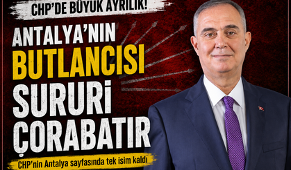 CHP’nin Antalya Sayfasında sadece, Sururi Çorabatır kaldı