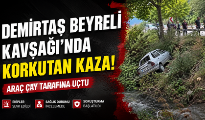 Çaya Uçan Araç Korkuttu