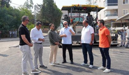 KESTEL'DE ASFALT 9 GÜN ÖNCEDEN TAMAMLANDI EN ANLAMLI TEŞEKKÜR İŞ MAKİNESİNİN ÜZERİNE BIRAKILDI