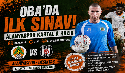Oba’da ilk büyük randevu: Alanyaspor, Beşiktaş’ı ağırlıyor