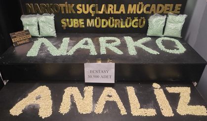 ANTALYA’DA DEV UYUŞTURUCU OPERASYONU! 30 BİNİ AŞKIN ECSTASY ELE GEÇİRİLDİ