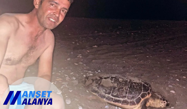 Seyyar Satıcı Sait Kocakaya'dan Örnek Davranış: Deniz Kaplumbağalarını Koruma Altına Aldı