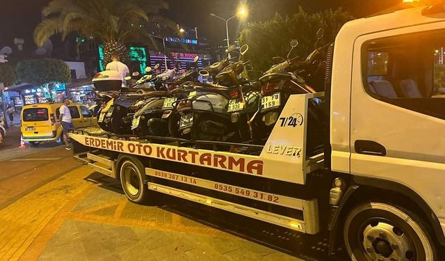 Alanya’da Motosiklet Denetimlerinde Rekor Ceza