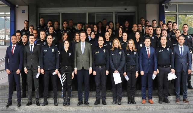 Alanya’nın Huzuru İçin Çalışan Polisler Ödüllendirildi