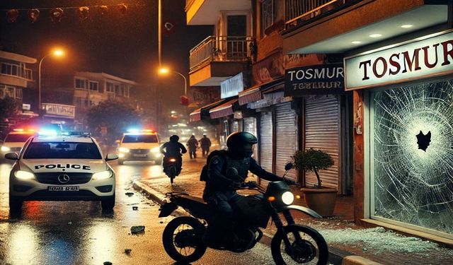 Alanya Tosmur'da Gece Saatlerinde Silahlı Saldırı: Motosikletli Saldırgan İş Yerini Hedef Aldı