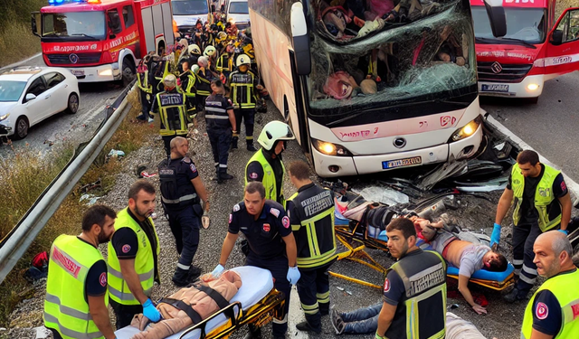 Gazipaşa’da Can Pazarı! Otobüs Şarampole Uçtu, 8’i Çocuk 33 Yaralı