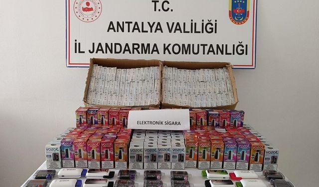 Gazipaşa’da Elektronik Sigara Operasyonu: 850 Adet Kaçak Ürün Ele Geçirildi