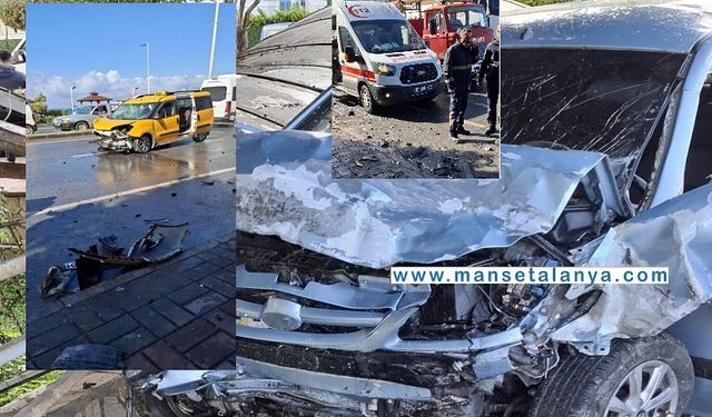 Taksi ile Otomobil Çarpıştı: Kavşakta Yine Kaza, Yine Yaralılar