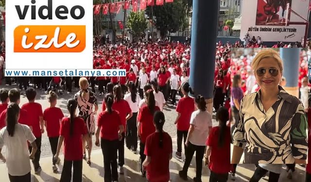 Alanya Şehit Ömer Halis Demir Ortaokulunda muhteşem 23 Nisan gösterisi