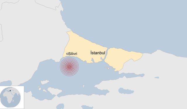 İstanbul'da 6.2 büyüklüğünde deprem