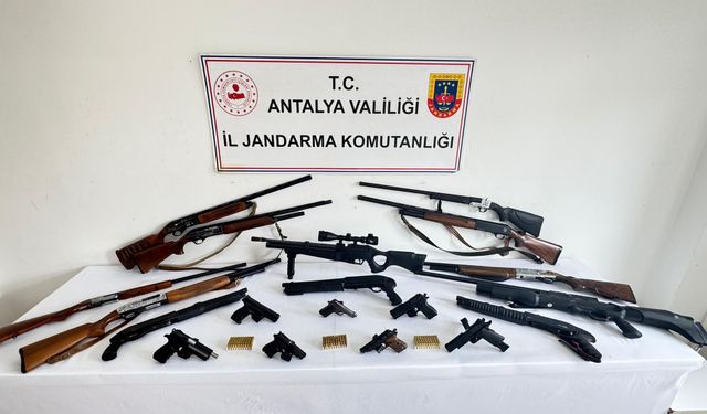 Okurcalar, İncekum, Avsallar, Türkler, Alara, Akdam, Saburlar ve Çakallar’da Şafak Operasyonu! Alanya’da Cephanelik Ele