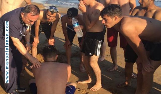 Damlataş’ta Korku Dolu Anlar: Cankurtaran Hayat Kurtardı