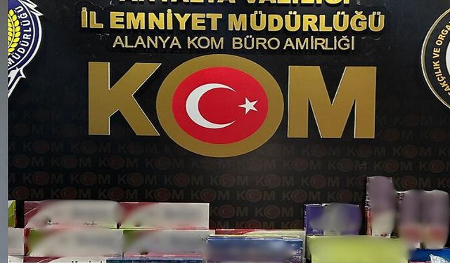 Alanya’da da Operasyon: Kaçak Makaron, Sigara ve İçki Ele Geçirildi