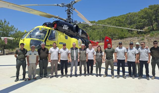 Yangına Havadan Güvence: Alanya’da Helikopterli Hazırlık