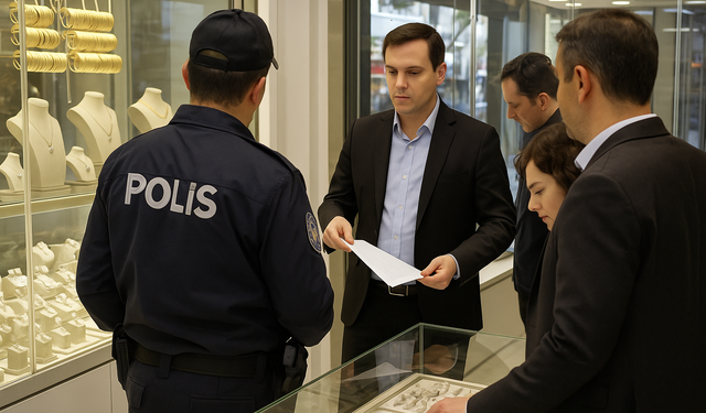 Alanya’da Kuyumculara Cartier Baskını: İki İş Yerine Tutanak