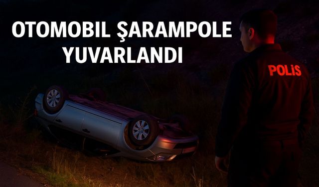 Şarampole Devrilen Otomobilde Can Pazarı: Sürücü Hastaneye Kaldırıldı