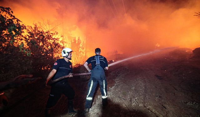 Gazipaşa’da Orman Alarmı: Güneyköy’de Gece Yarısı Yangın