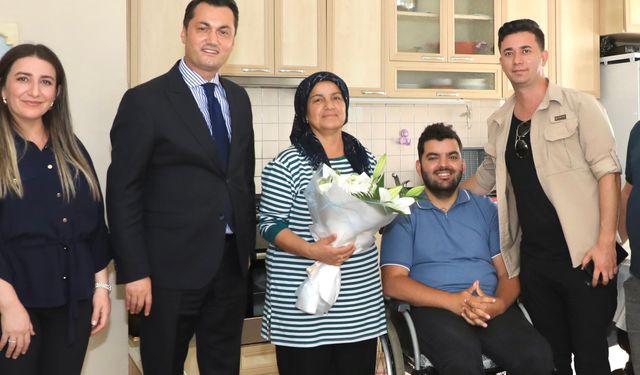 “Her Zaman Yanlarındayız” – Kaymakam Öztürk’ten Gazimize Moral Ziyareti