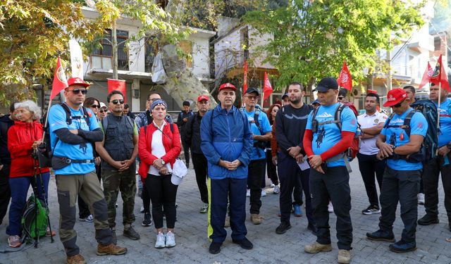 ALANYA KEYKUBAD GÖÇ VE KERVAN YOLLARI PROJESİ'NİN İLK YÜRÜYÜŞÜ YAPILDI