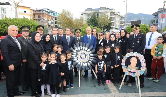 Alanya’da 10 Kasım Töreni: Ata’ya Saygı ve Minnetle