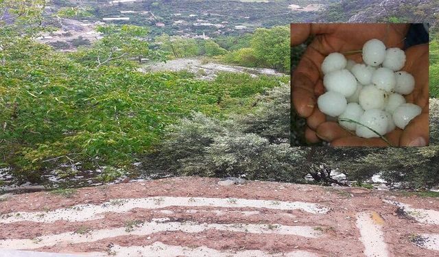 Toroslar’da Şaşırtan Doğa Olayı: Kar Eriyen Dağlara Bu Kez Dolu İndi