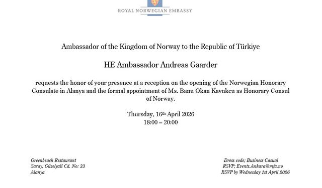 Alanya’da Tarihi Gün: Norveç Konsolosluğu Kapılarını Açıyor