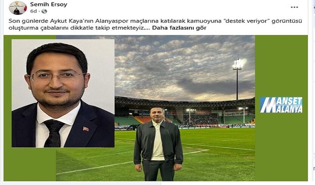 “Tribün Fotoğrafı Tartışması Büyüyor: Ersoy’dan Aykut Kaya’ya Sert Sözler”