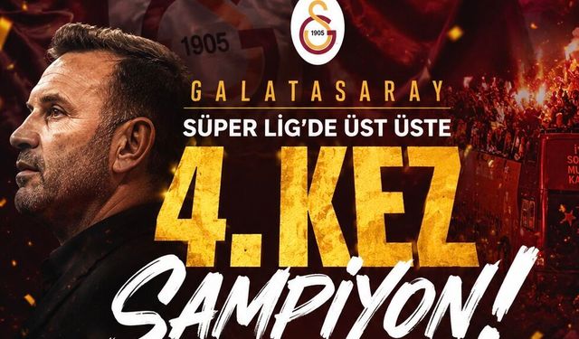 “Galatasaray 4 Attı, Şampiyonluğu İlan Etti!”