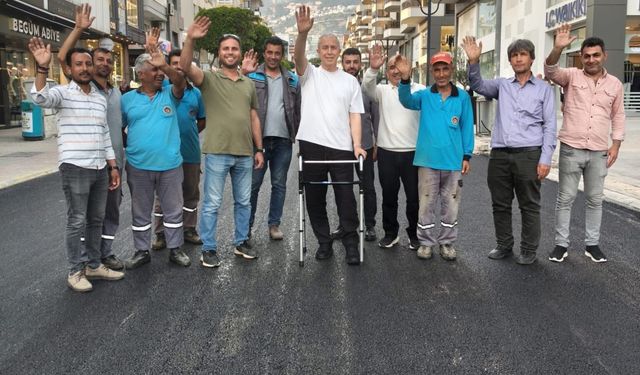 Alanya’da Bir Cadde Daha Yenilendi: Yaylayolu Baştan Sona Asfaltlandı