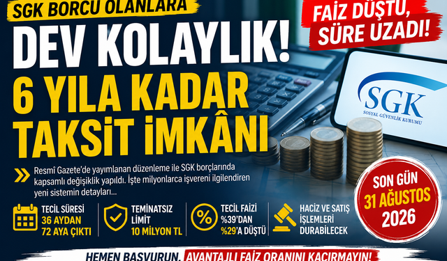 SGK’dan Milyonlarca İşvereni Rahatlatacak Karar! Borçlara 6 Yıl Taksit İmkânı