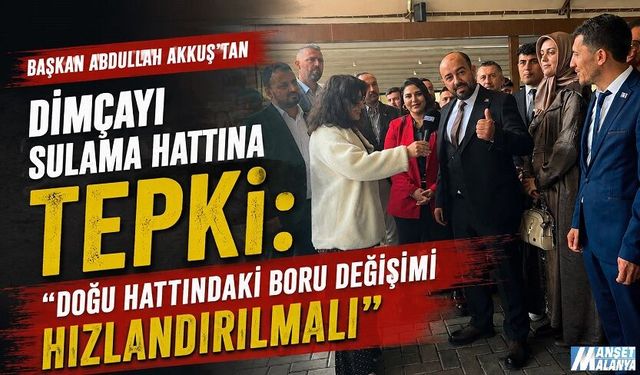 Anahtar Parti’den Sulama Tepkisi: “Çelik Boru Artık Zorunluluk