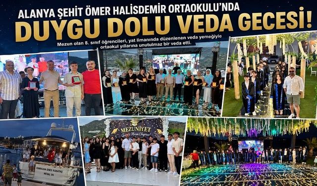Alanya'da Türkiye LGS Birincilerinin Okulunda Coşkulu Veda