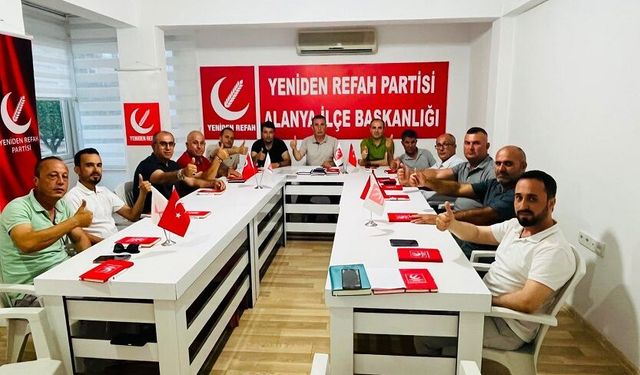 Yeniden Refah Partisi Alanya’da Esnaf ve Üreticinin Sorunlarını Görüştü