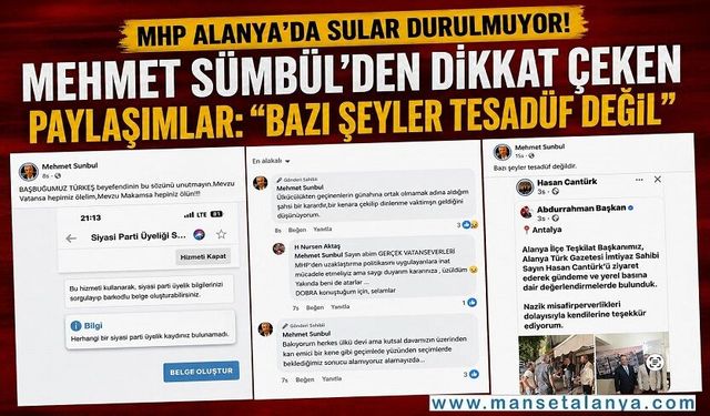MHP Alanya’da Görev Değişimi Sonrası Dikkat Çeken İstifa: Sünbül Partisinden Ayrıldı