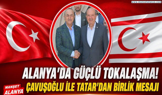 İki Liderden Alanya'da Dikkat Çeken Tokalaşma