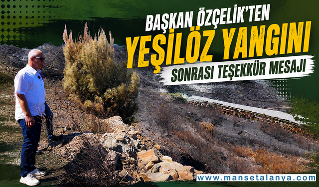 Alanya'daki Gece Yangını Kontrol Altında: Başkan Özçelik Ekiplere Teşekkür Etti