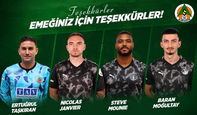 Alanyaspor’da 4 İsimle Veda!