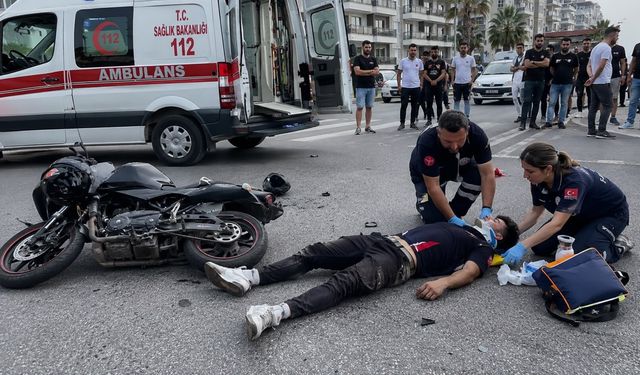 Alanya’da 17 yaşındaki motosiklet sürücüsü ağır yaralandı