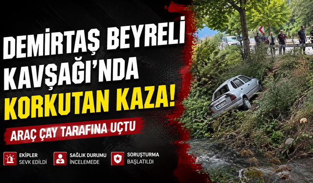 Çaya Uçan Araç Korkuttu