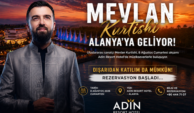 Mevlan Kurtishi Alanya’ya Geliyor: Dışarıdan Katılım da Mümkün