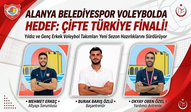 Alanya Belediyespor Voleybolda Hedef: Çifte Türkiye Finali!