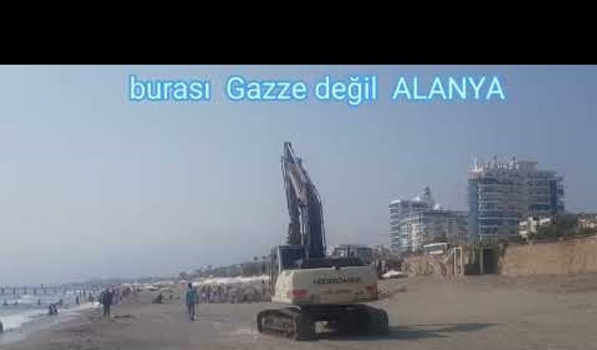 ALANYA MAHMUTLAR SAHİLİNDE BUNUN NE İŞİ VAR!